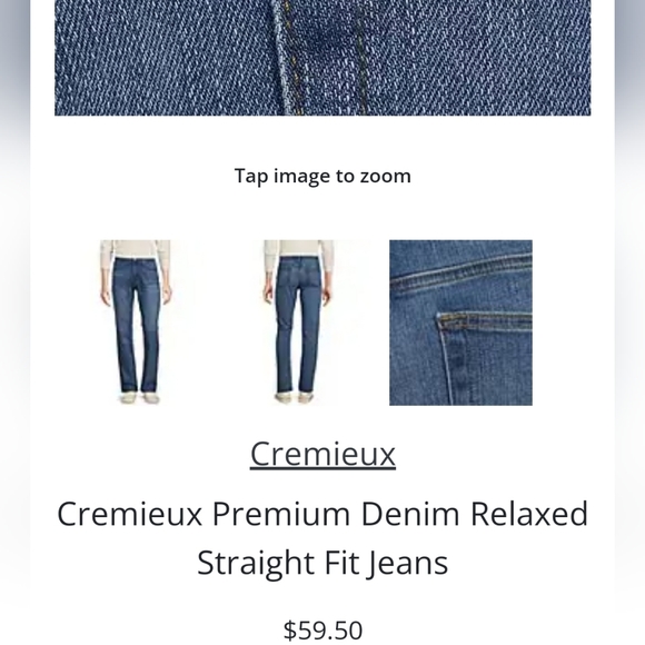 3/$25 🆕 Cremieux | Premium Denim Straight Fit Medium Wash size 29/30 - Picture 4 of 11